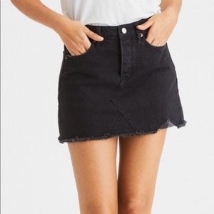 American Eagle black denim skirt
